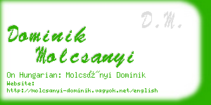 dominik molcsanyi business card